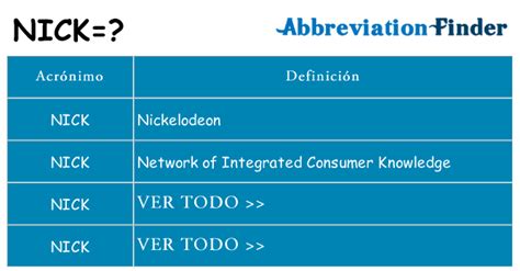 nick que es|Que significa nick